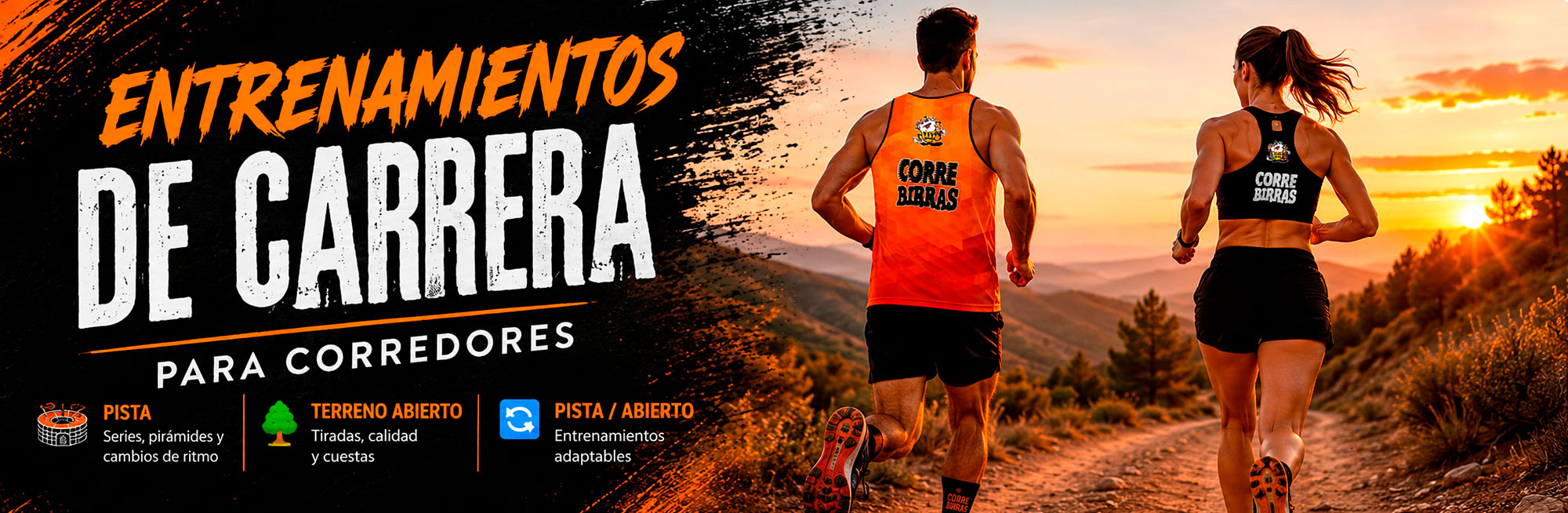 Entrenamientos de carrera Correbirras