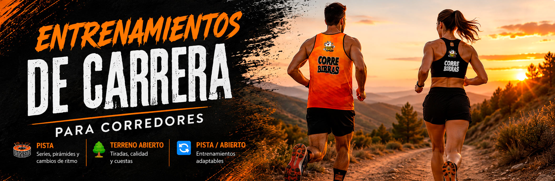 Entrenamientos de carrera Correbirras